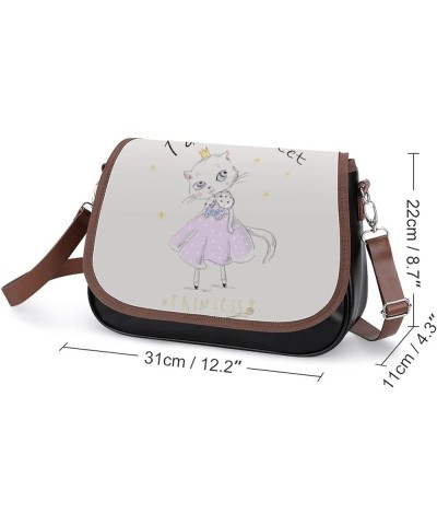 Printed Shoulder Crossbody Bag Leather Hobo Bags Medium Ladies Top Handles Satchels Cute Rabbit Playing Color11 $21.07 Hobo Bags