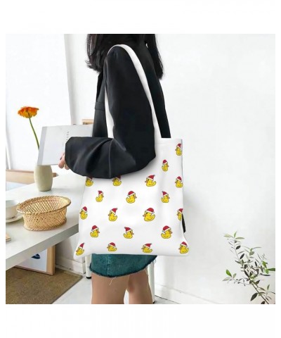 Merry Christmas Single Shoulder Fashion Canvas Tote Shopping Bags Handbags For Men And Women Merry Christmas28 $11.52 Totes