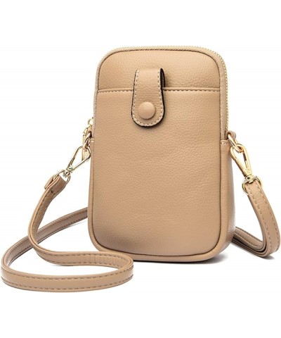 Small Crossbody Bag for Womens PU Leather Shoulder Cellphone Bag Card Purse and Key Holder Wallet Yellow $21.61 Shoulder Bags