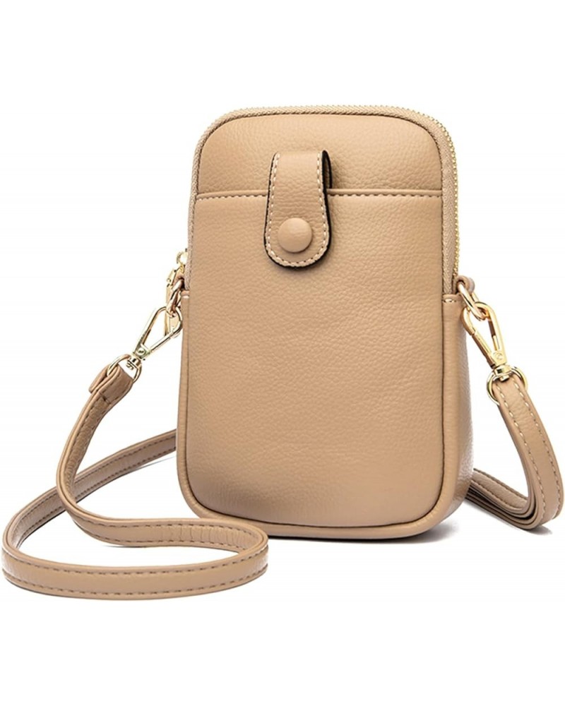 Small Crossbody Bag for Womens PU Leather Shoulder Cellphone Bag Card Purse and Key Holder Wallet Yellow $21.61 Shoulder Bags