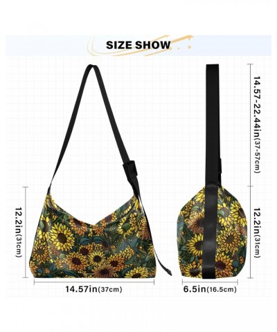 Womens Crossbody Tote Bag Sunflower Bush Vintage Color Crossbody Phone Purse Girls Beauty Sling Purse $15.51 Totes