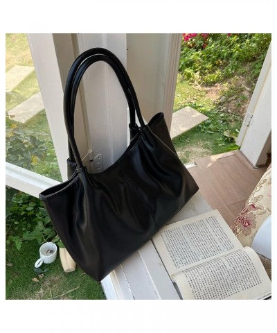 Women Shoulder Bag Luxury Designer PU Clutch Bag Large Capacity Underarm Bag Fashionalbe Simple Female Handbag for Of Black $...