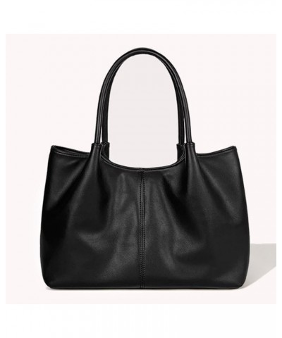 Women Shoulder Bag Luxury Designer PU Clutch Bag Large Capacity Underarm Bag Fashionalbe Simple Female Handbag for Of Black $...