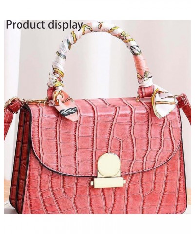 Women's Shoulder Bag - Black Pu Fashion Tote - Work Shopping Crossbody Bag Pink $22.20 Totes