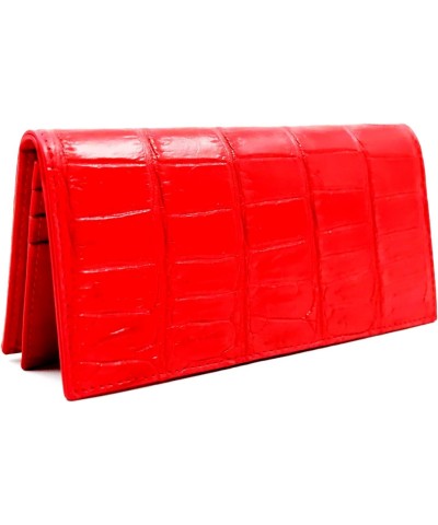 New RED Genuine Crocodile Leather Belly Skin Women Clutch Long Bi-fold Wallet Purse. $39.90 Wallets