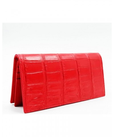 New RED Genuine Crocodile Leather Belly Skin Women Clutch Long Bi-fold Wallet Purse. $39.90 Wallets