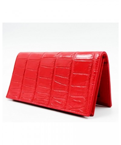 New RED Genuine Crocodile Leather Belly Skin Women Clutch Long Bi-fold Wallet Purse. $39.90 Wallets