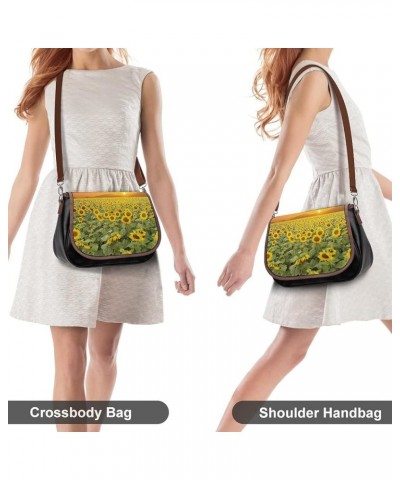 Printed Crossbody Bag Shoulder Bag PU Leather Women's Designer Satchels Parrot Flowers Plants Color3 $24.47 Satchels