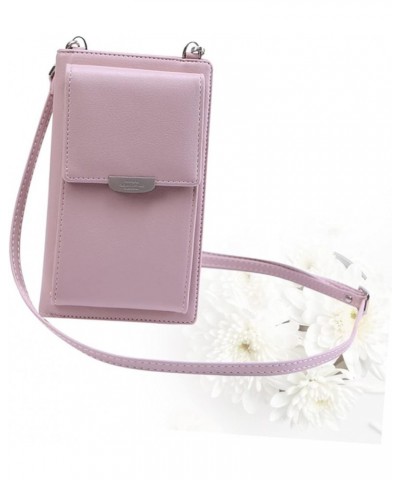 Multifunctional Large Phone Women Purse Wallet Blue Pu Bag Leather Cell Single Handbag Crossbody Capacity Shoulder Pink $10.2...