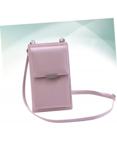 Multifunctional Large Phone Women Purse Wallet Blue Pu Bag Leather Cell Single Handbag Crossbody Capacity Shoulder Pink $10.2...