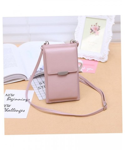 Multifunctional Large Phone Women Purse Wallet Blue Pu Bag Leather Cell Single Handbag Crossbody Capacity Shoulder Pink $10.2...