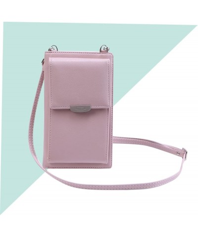 Multifunctional Large Phone Women Purse Wallet Blue Pu Bag Leather Cell Single Handbag Crossbody Capacity Shoulder Pink $10.2...