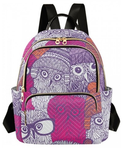 Pink Owls Women's Backpack Purse Fashion Travel Anti Theft Backpack Casual Daypack for Work College,M Medium $14.35 Backpacks