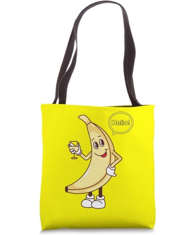 banana, hello, cute, funny, fruit, dessert, sweets, unique Tote Bag $12.74 Totes