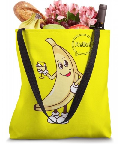 banana, hello, cute, funny, fruit, dessert, sweets, unique Tote Bag $12.74 Totes