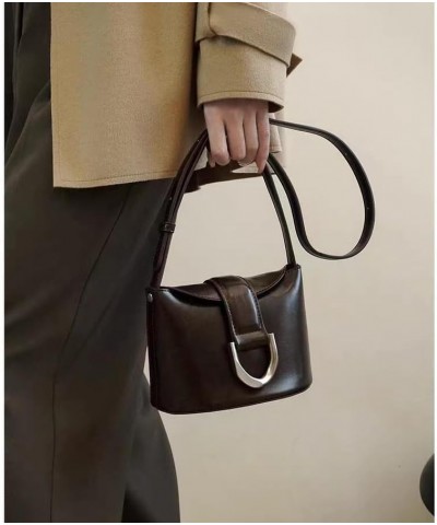 Small Crossbody Bag Leather Purse Women Crossbody Bags Designer Crossbody Bags for Women Brown $15.11 Crossbody Bags