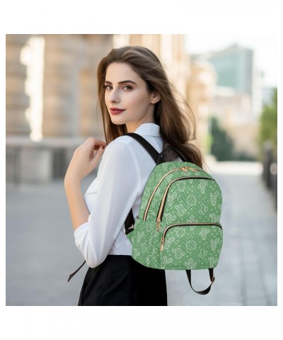 Cactus Green Fashion Backpack Purse for Women Multipurpose Casual Daypack with Multi Pockets & Secured Zipper Anti-Theft Ruck...