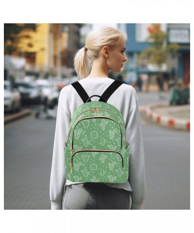 Cactus Green Fashion Backpack Purse for Women Multipurpose Casual Daypack with Multi Pockets & Secured Zipper Anti-Theft Ruck...