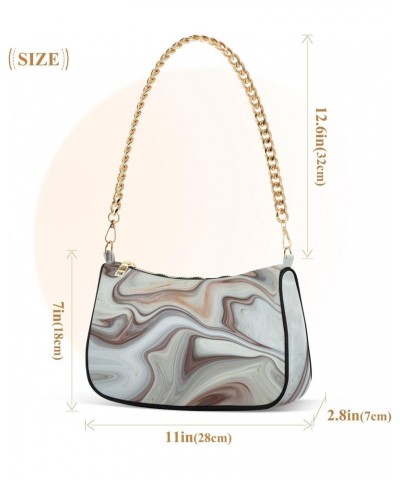 Handbags Chain Shoulder Tote Bag Marble Texture Background Satchel Purse Top Handle Crossbody Bags for Women $13.32 Satchels