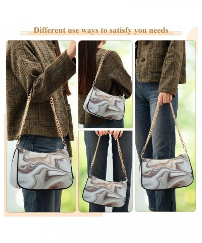 Handbags Chain Shoulder Tote Bag Marble Texture Background Satchel Purse Top Handle Crossbody Bags for Women $13.32 Satchels