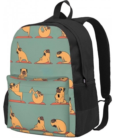 Yellow Chicken Print Storage Bag, Shoulder Bag, Leisure Bag, Large Capacity Leisure Sports Shoulder Bag Yoga Pug One Size $23...