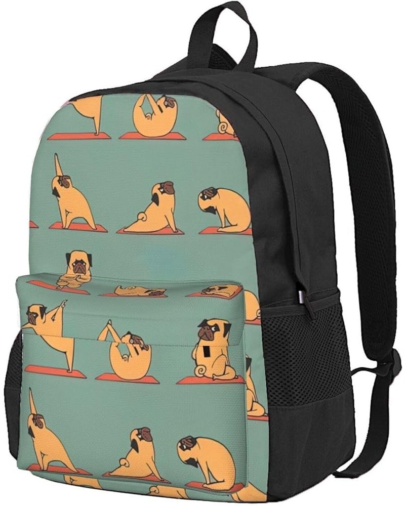 Yellow Chicken Print Storage Bag, Shoulder Bag, Leisure Bag, Large Capacity Leisure Sports Shoulder Bag Yoga Pug One Size $23...