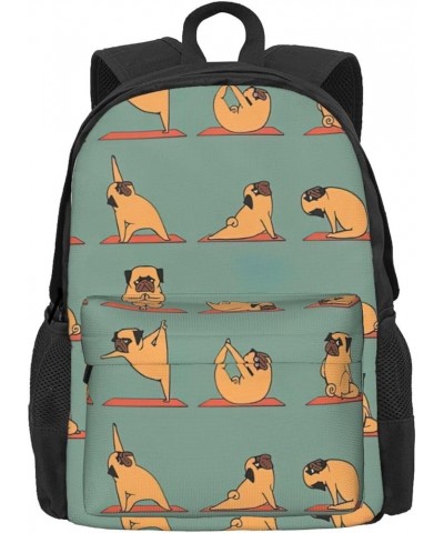 Yellow Chicken Print Storage Bag, Shoulder Bag, Leisure Bag, Large Capacity Leisure Sports Shoulder Bag Yoga Pug One Size $23...