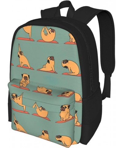 Yellow Chicken Print Storage Bag, Shoulder Bag, Leisure Bag, Large Capacity Leisure Sports Shoulder Bag Yoga Pug One Size $23...