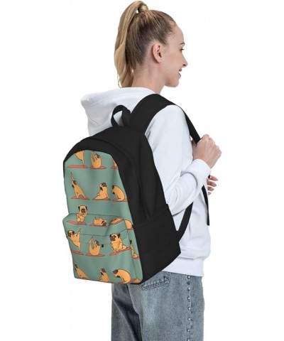 Yellow Chicken Print Storage Bag, Shoulder Bag, Leisure Bag, Large Capacity Leisure Sports Shoulder Bag Yoga Pug One Size $23...