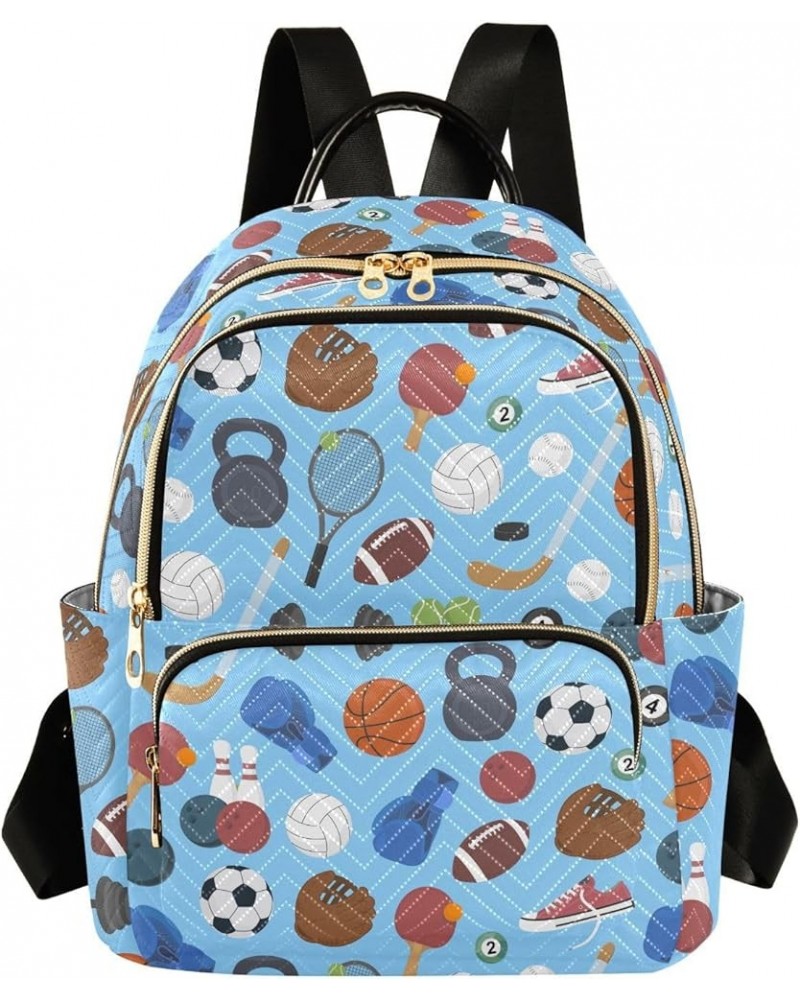 Sports Balls Game Backpack Purse for Women Fashion Ladies Shoulder Bags Travel Bag for Lady Women Holiday Gifts,M Small $19.5...