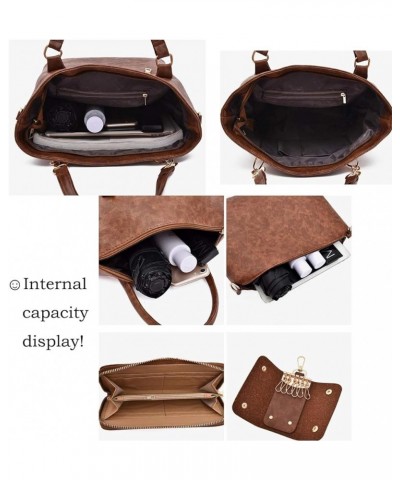 Women Backpack Tote Hobo PU Leather Clutches Shoulder Crossbody Bags Satchels Wallets Key Card Case Black $23.39 Backpacks