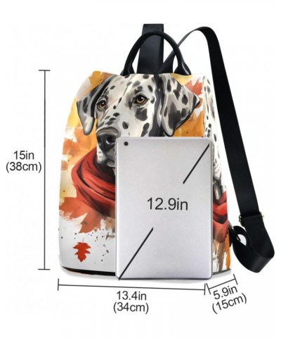 Aloof Dog Travel Backpack Purse for Women Multipurpose Design Ladies Fashion Bag with Pompom $21.19 Backpacks