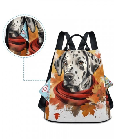 Aloof Dog Travel Backpack Purse for Women Multipurpose Design Ladies Fashion Bag with Pompom $21.19 Backpacks