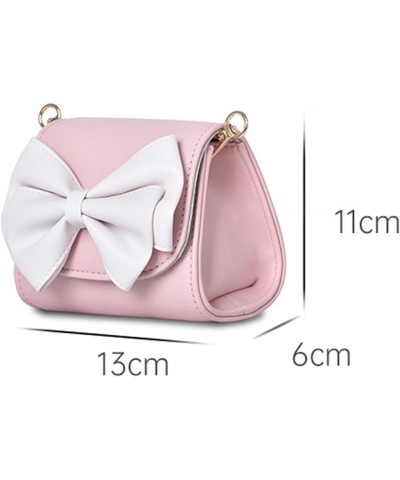 Women's PU Leather Shoulder Bag Chain Bag Small Bow Handbag with Pearl Chain Strap Sling Crossbody Bag (A) A $33.54 Totes