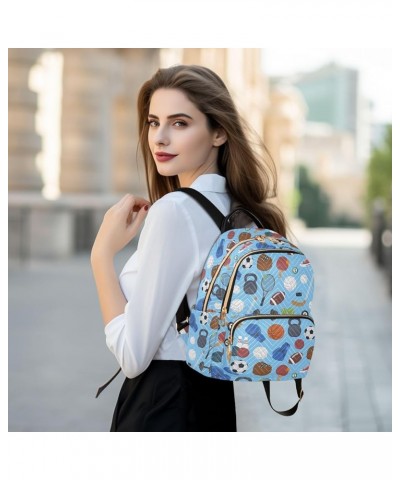 Sports Balls Game Backpack Purse for Women Fashion Ladies Shoulder Bags Travel Bag for Lady Women Holiday Gifts,M Small $19.5...