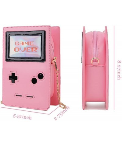 Fun Shape Purse for Women Novelty Handbags Unique Chain Crossbody Bag for Teens with Adjustable Shoulder Strap Retro Gamer Pi...