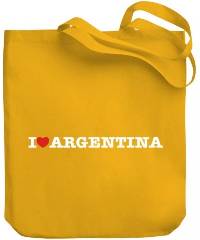 I love Argentina Linear Canvas Tote Bag 10.5" x 16" x 4 $21.99 Totes