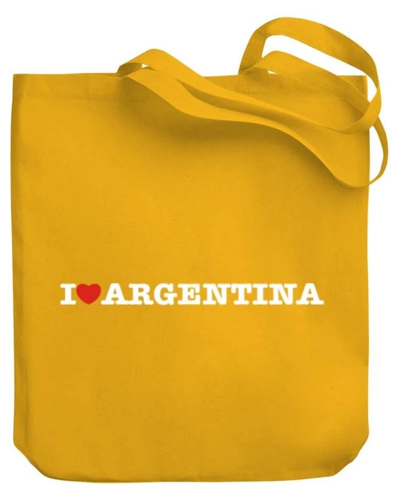 I love Argentina Linear Canvas Tote Bag 10.5" x 16" x 4 $21.99 Totes