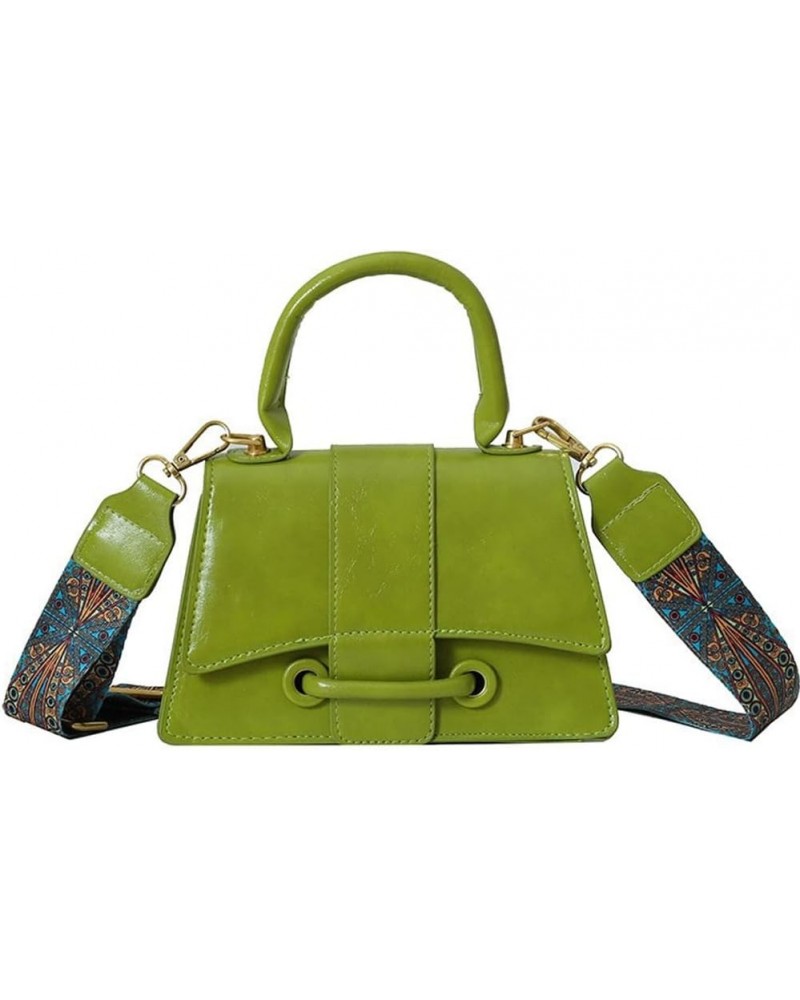 Handbags for Women Retro Y2K PU Leather Shoulder Bag Crossbody Bag Stylish Satchel Purses with Wide Shoulder Strap Green $13....