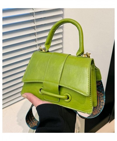 Handbags for Women Retro Y2K PU Leather Shoulder Bag Crossbody Bag Stylish Satchel Purses with Wide Shoulder Strap Green $13....