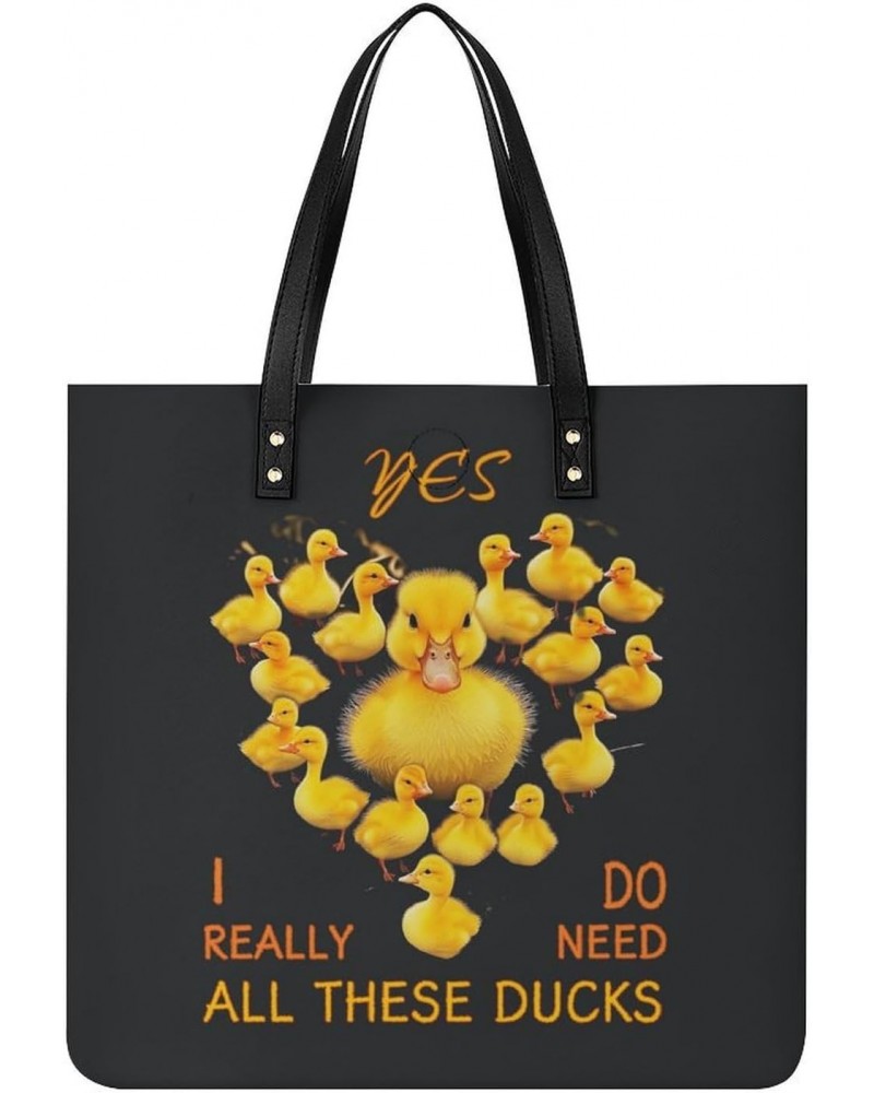 Duck Heart Handbag Large Capacity Top-Handle Bag Ladies Shoulder Totes $15.80 Totes