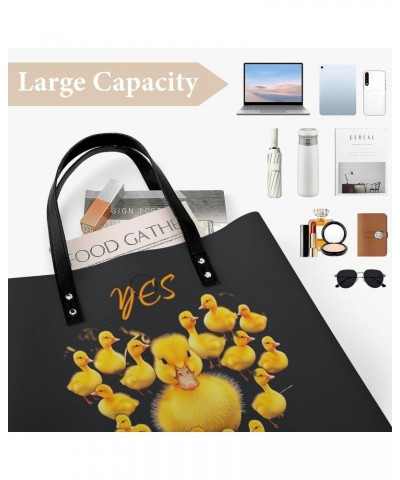 Duck Heart Handbag Large Capacity Top-Handle Bag Ladies Shoulder Totes $15.80 Totes