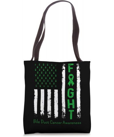 Bile Duct Cancer US Flag Vintage Fight Cholangiocarcinoma Tote Bag $11.75 Totes