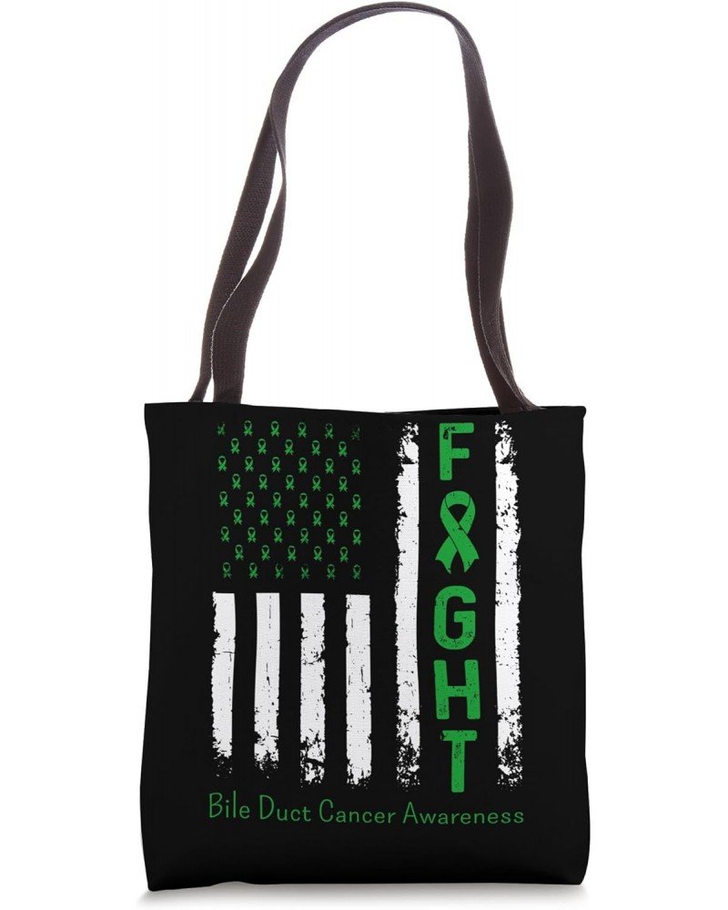 Bile Duct Cancer US Flag Vintage Fight Cholangiocarcinoma Tote Bag $11.75 Totes