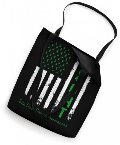 Bile Duct Cancer US Flag Vintage Fight Cholangiocarcinoma Tote Bag $11.75 Totes