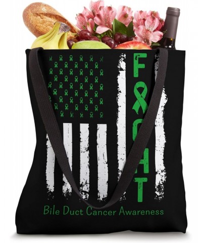 Bile Duct Cancer US Flag Vintage Fight Cholangiocarcinoma Tote Bag $11.75 Totes