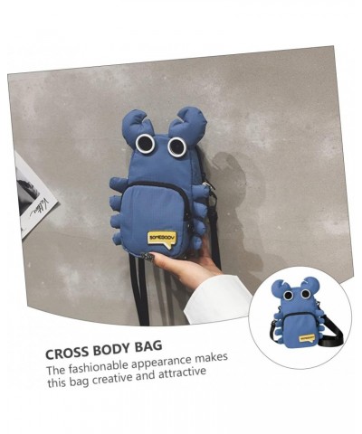 3 Pcs Crab Crossbody Bag Cellphone Purse Women's Purse Crossbody Backpack for Women Kids Wallet Cross Body Purse Square Pouch...