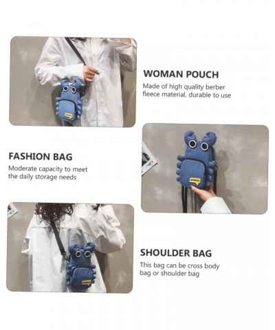 3 Pcs Crab Crossbody Bag Cellphone Purse Women's Purse Crossbody Backpack for Women Kids Wallet Cross Body Purse Square Pouch...