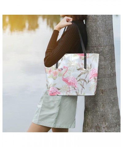 Handbags for Women Tote Bags with 11.08"(L) x 3.54"(W) x 11.02"(W) - Sunflower Bird Flamingo Hibiscus Flower Palm Tree $19.77...