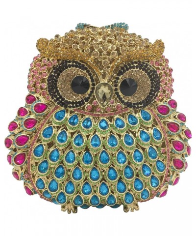 Cute Owl Clutch Women Crystal Evening bags Formal Dinner Rhinestone Handbag Party Purse $35.63 Evening Bags